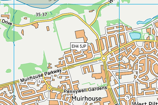EH4 5JP map - OS VectorMap District (Ordnance Survey)