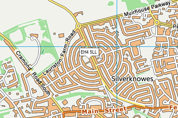 EH4 5LL map - OS VectorMap District (Ordnance Survey)