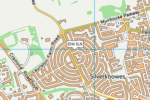 EH4 5LN map - OS VectorMap District (Ordnance Survey)