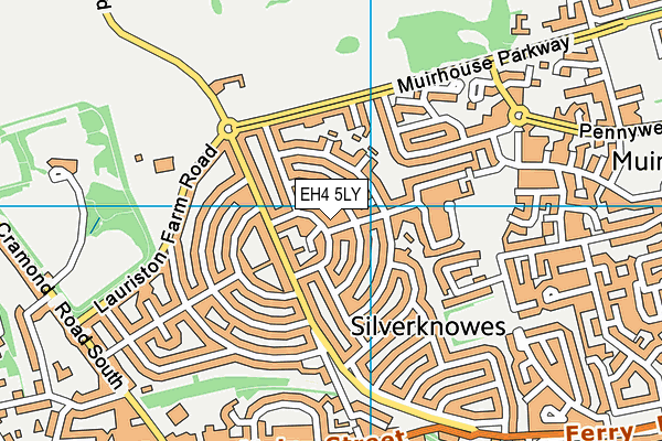 EH4 5LY map - OS VectorMap District (Ordnance Survey)