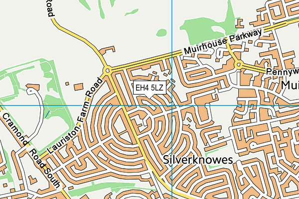 EH4 5LZ map - OS VectorMap District (Ordnance Survey)