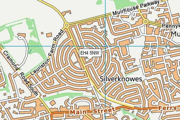 EH4 5NW map - OS VectorMap District (Ordnance Survey)