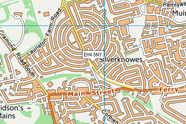 EH4 5NY map - OS VectorMap District (Ordnance Survey)