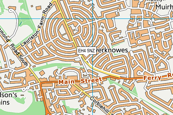 EH4 5NZ map - OS VectorMap District (Ordnance Survey)