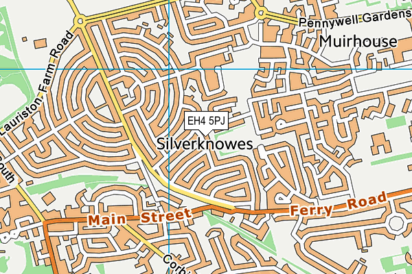 EH4 5PJ map - OS VectorMap District (Ordnance Survey)