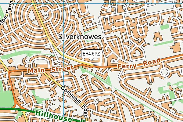 EH4 5PZ map - OS VectorMap District (Ordnance Survey)