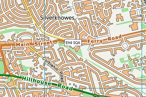 EH4 5QA map - OS VectorMap District (Ordnance Survey)