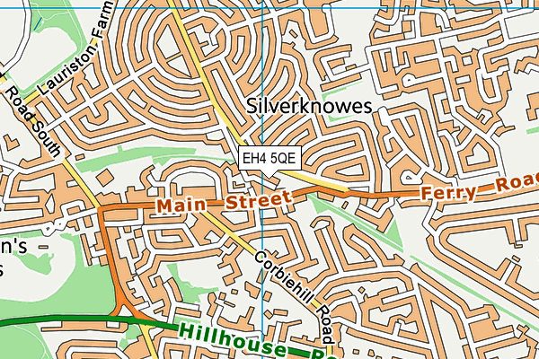 EH4 5QE map - OS VectorMap District (Ordnance Survey)
