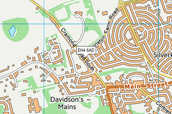 EH4 6AD map - OS VectorMap District (Ordnance Survey)
