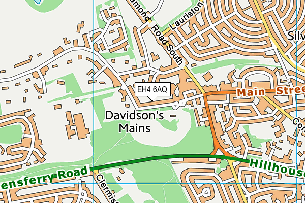 EH4 6AQ map - OS VectorMap District (Ordnance Survey)