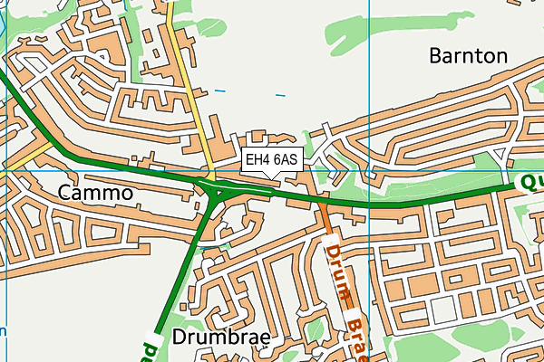 EH4 6AS map - OS VectorMap District (Ordnance Survey)