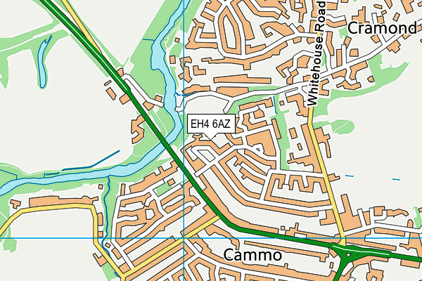 EH4 6AZ map - OS VectorMap District (Ordnance Survey)