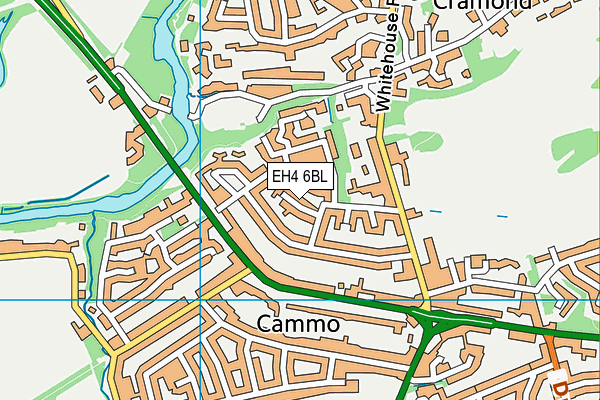 EH4 6BL map - OS VectorMap District (Ordnance Survey)