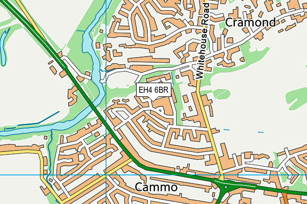 EH4 6BR map - OS VectorMap District (Ordnance Survey)