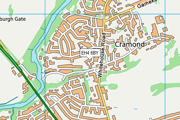 EH4 6BY map - OS VectorMap District (Ordnance Survey)