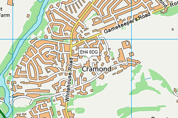 EH4 6DG map - OS VectorMap District (Ordnance Survey)