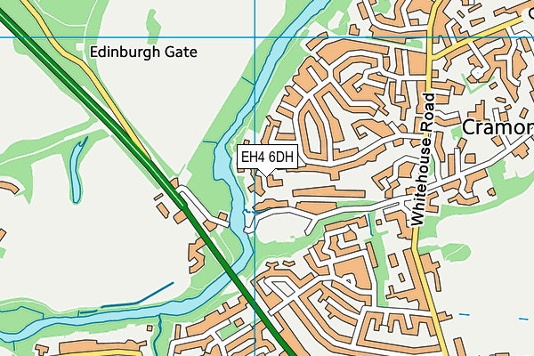 EH4 6DH map - OS VectorMap District (Ordnance Survey)