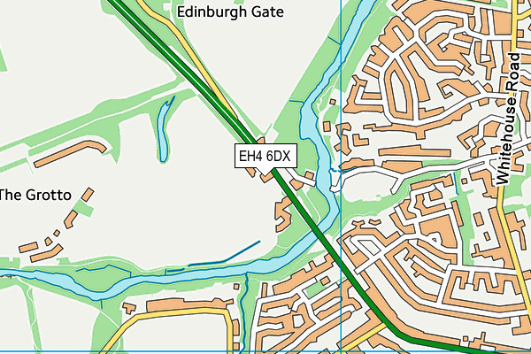 EH4 6DX map - OS VectorMap District (Ordnance Survey)