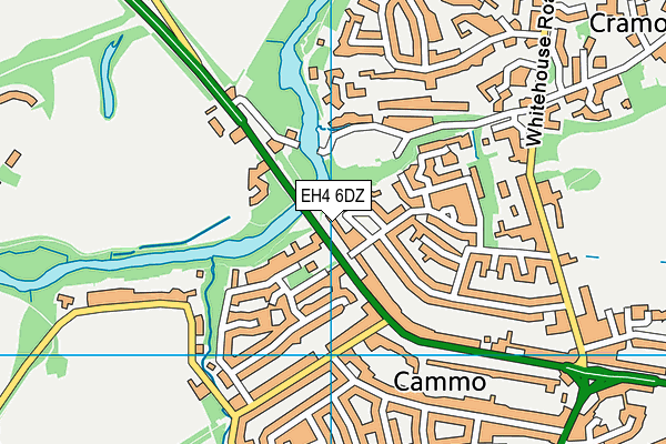 EH4 6DZ map - OS VectorMap District (Ordnance Survey)