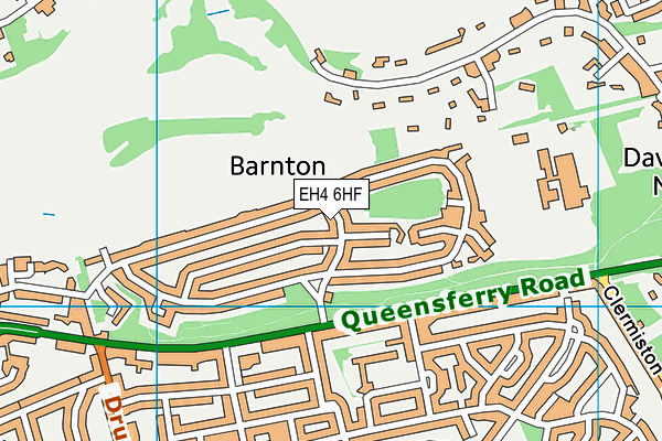 EH4 6HF map - OS VectorMap District (Ordnance Survey)