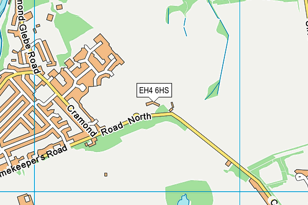 EH4 6HS map - OS VectorMap District (Ordnance Survey)