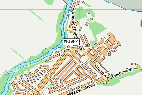 EH4 6HX map - OS VectorMap District (Ordnance Survey)