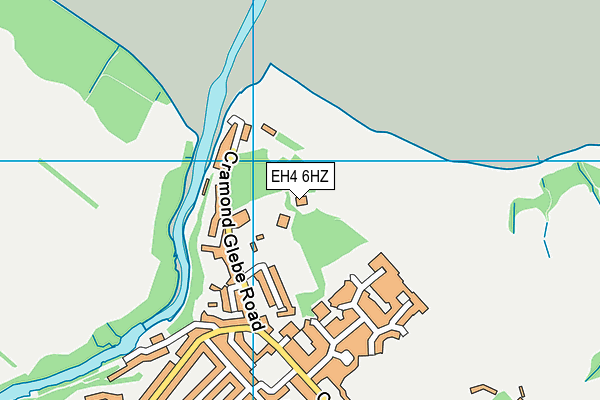 EH4 6HZ map - OS VectorMap District (Ordnance Survey)