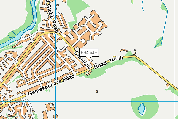 EH4 6JE map - OS VectorMap District (Ordnance Survey)