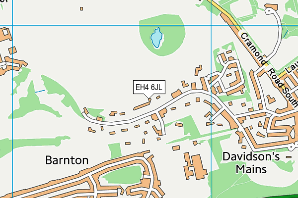 EH4 6JL map - OS VectorMap District (Ordnance Survey)
