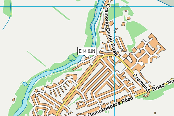 EH4 6JN map - OS VectorMap District (Ordnance Survey)