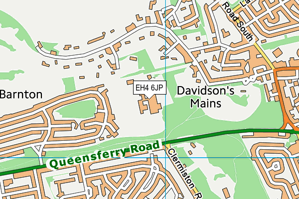 EH4 6JP map - OS VectorMap District (Ordnance Survey)