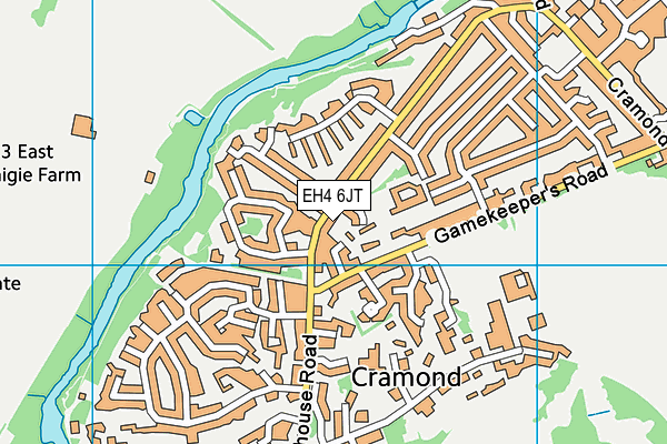 EH4 6JT map - OS VectorMap District (Ordnance Survey)