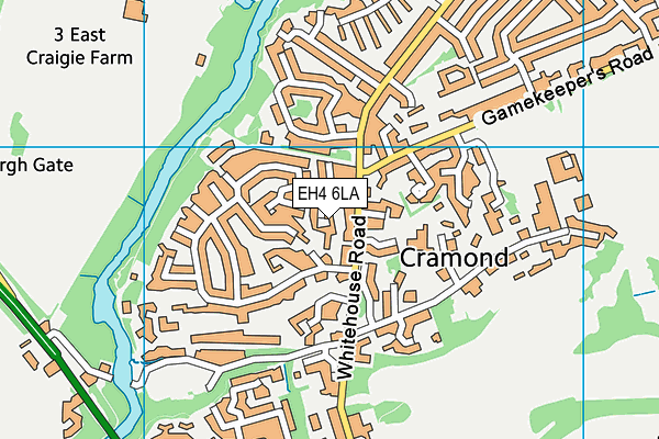 EH4 6LA map - OS VectorMap District (Ordnance Survey)