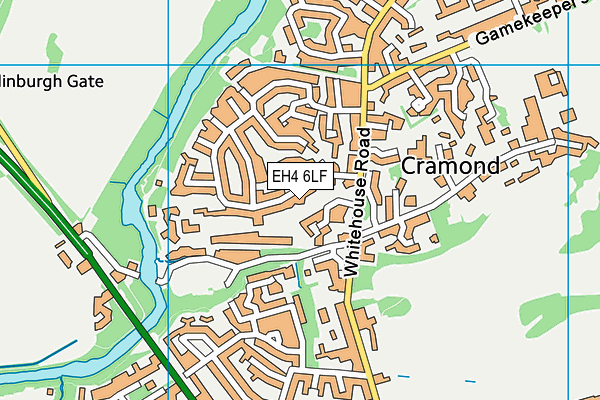 EH4 6LF map - OS VectorMap District (Ordnance Survey)