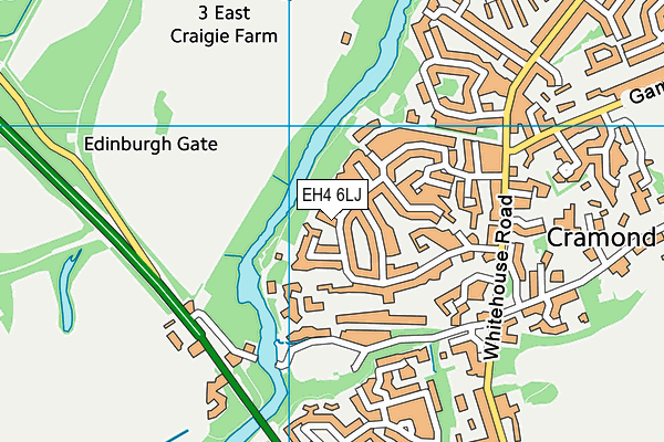 EH4 6LJ map - OS VectorMap District (Ordnance Survey)