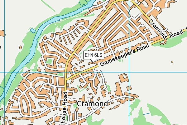 EH4 6LS map - OS VectorMap District (Ordnance Survey)