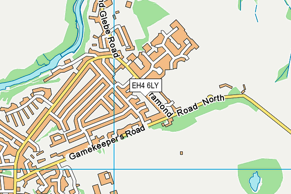 EH4 6LY map - OS VectorMap District (Ordnance Survey)