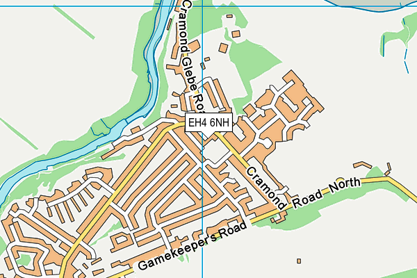 EH4 6NH map - OS VectorMap District (Ordnance Survey)