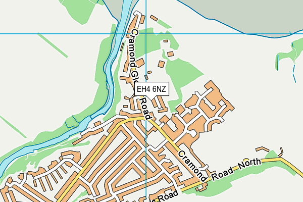 EH4 6NZ map - OS VectorMap District (Ordnance Survey)