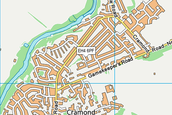 EH4 6PF map - OS VectorMap District (Ordnance Survey)
