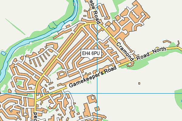 EH4 6PU map - OS VectorMap District (Ordnance Survey)
