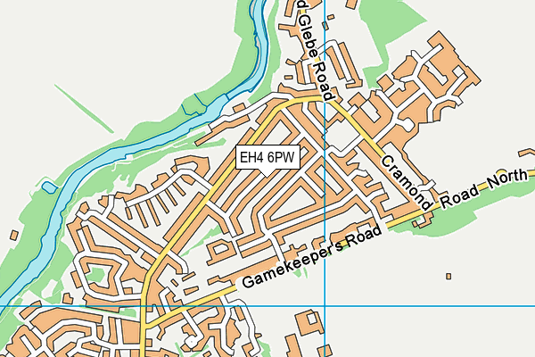 EH4 6PW map - OS VectorMap District (Ordnance Survey)