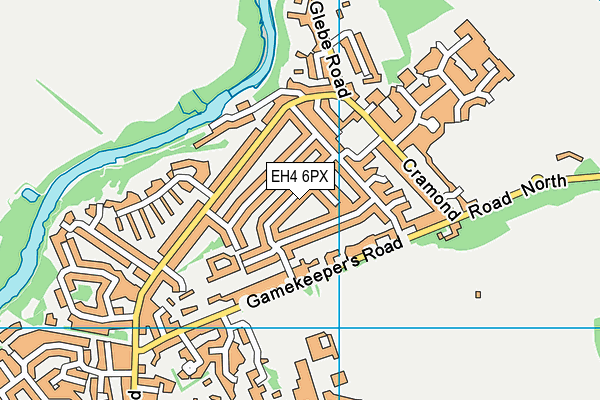 EH4 6PX map - OS VectorMap District (Ordnance Survey)