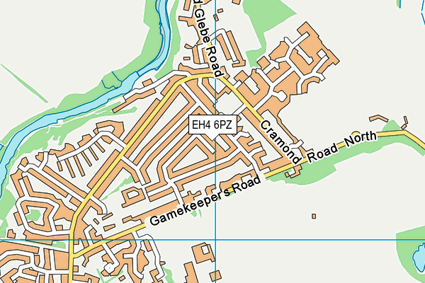 EH4 6PZ map - OS VectorMap District (Ordnance Survey)