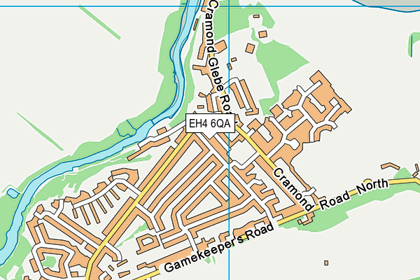 EH4 6QA map - OS VectorMap District (Ordnance Survey)