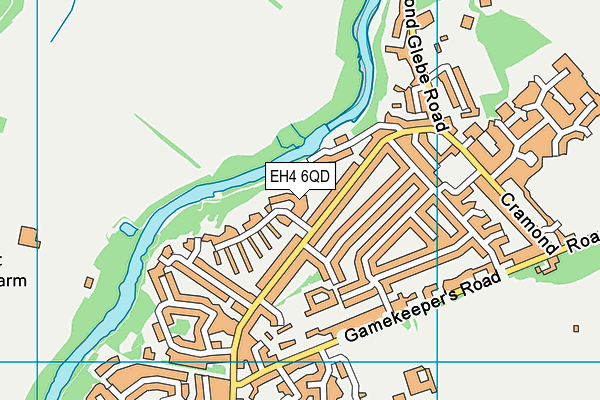 EH4 6QD map - OS VectorMap District (Ordnance Survey)