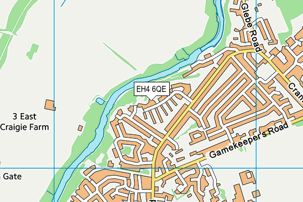 EH4 6QE map - OS VectorMap District (Ordnance Survey)