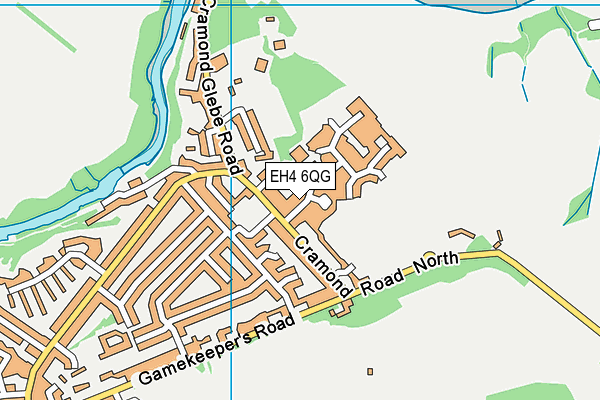 EH4 6QG map - OS VectorMap District (Ordnance Survey)