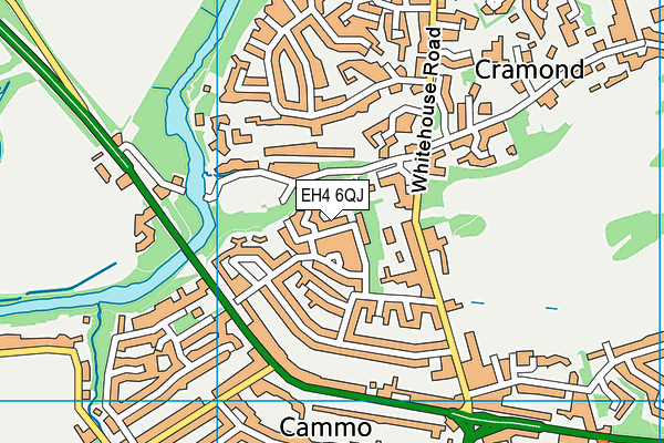 EH4 6QJ map - OS VectorMap District (Ordnance Survey)