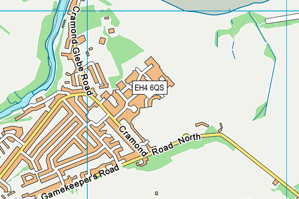 EH4 6QS map - OS VectorMap District (Ordnance Survey)